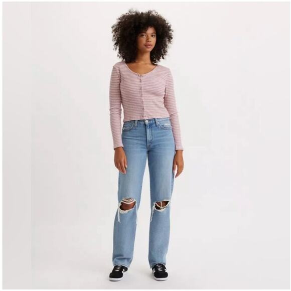 Levi's Women's '94 Baggy Denim Jeans Size 27x31 Mid Rise Straight Leg Classic - Picture 1 of 12